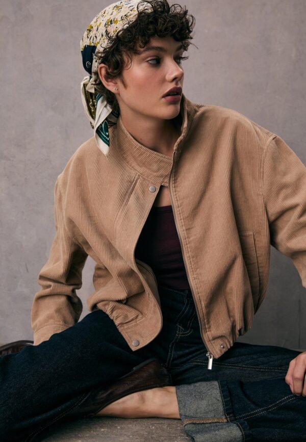 Chaqueta bomber de corderoy