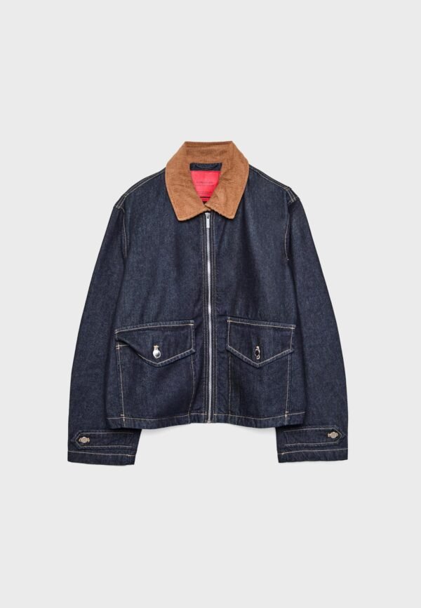 Cazadora denim combinada