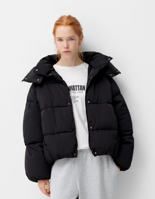 Chaqueta puffy con capucha