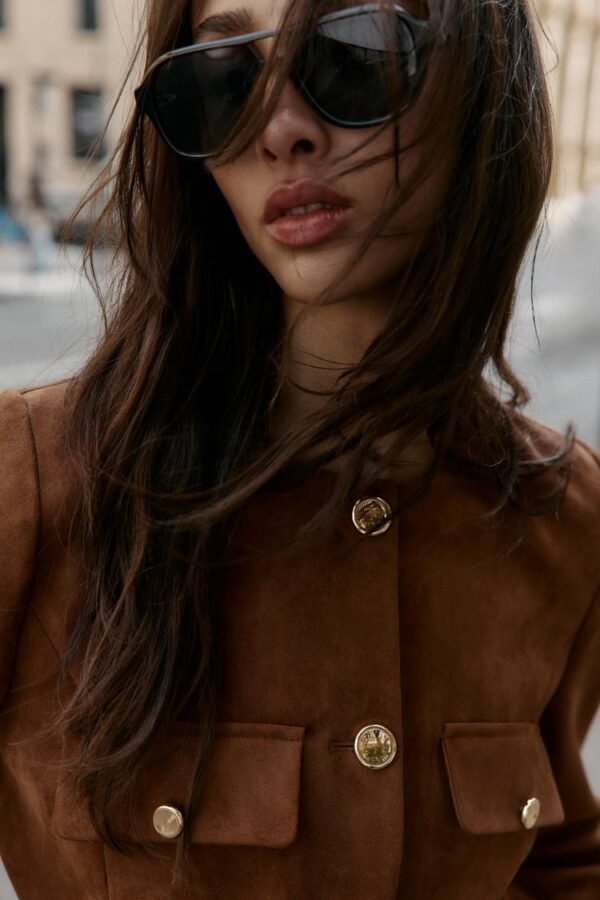 Blazer ante con cinturón