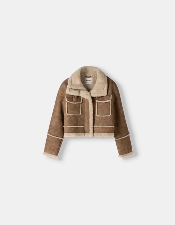 Chaqueta piel cruzada