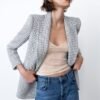 Blazer tweed cruzado