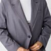 Blazer gris oversize