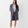Blazer gris oversize