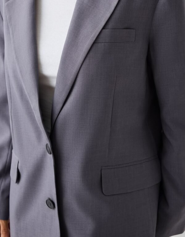 Blazer gris oversize