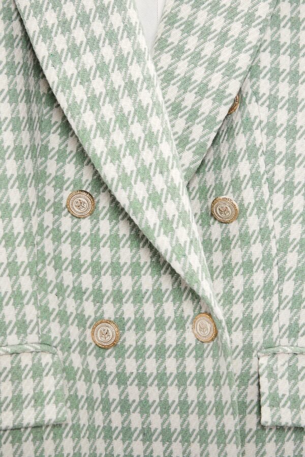 Blazer tweed con botones