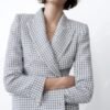 Blazer tweed cruzado