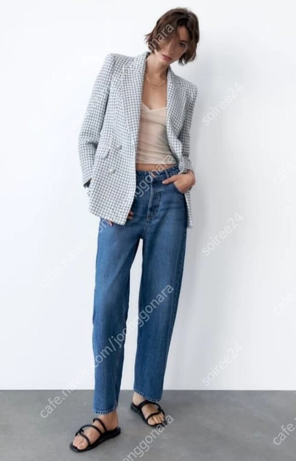 Blazer tweed cruzado