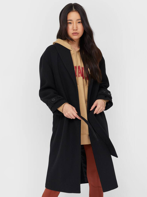 Abrigo largo con cinturón