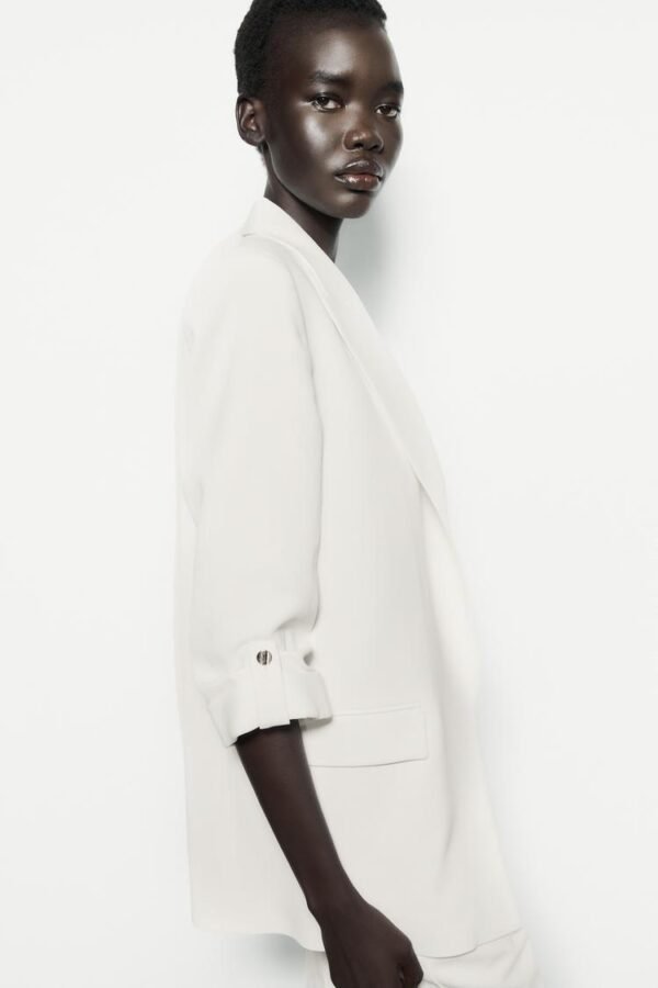 Blazer manga remangada