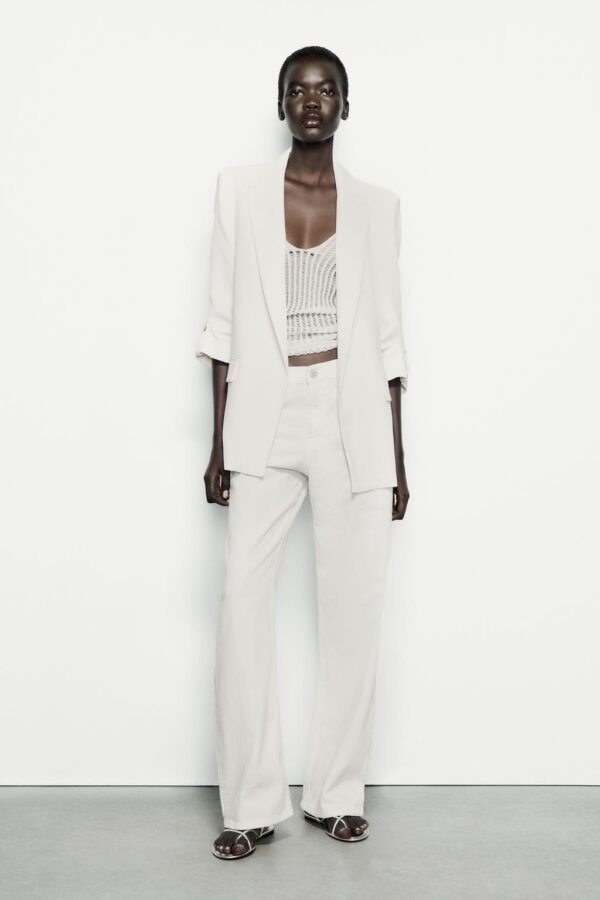 Blazer manga remangada