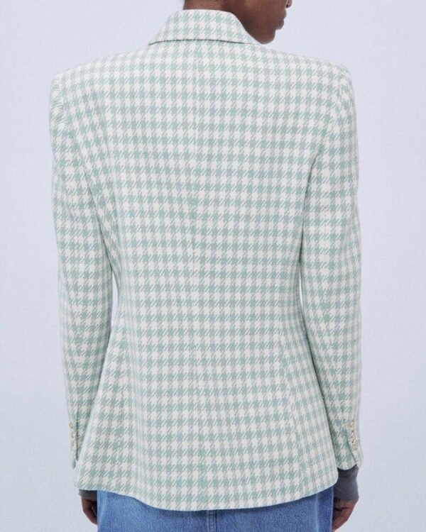 Blazer tweed con botones