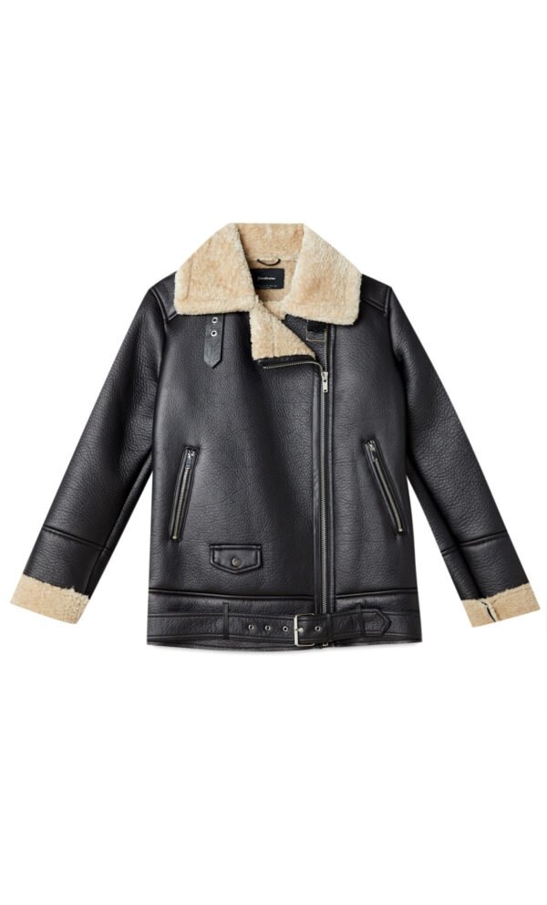 Cazadora efecto piel