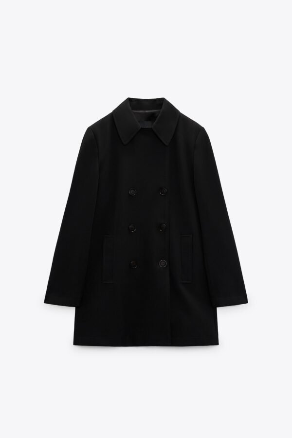 Blazer negro cruzado