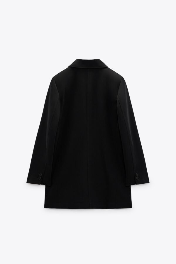 Blazer negro cruzado