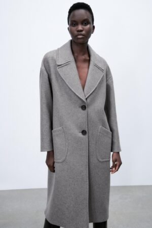 Abrigo oversize de lana