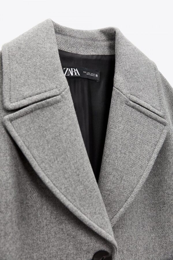 Abrigo oversize de lana