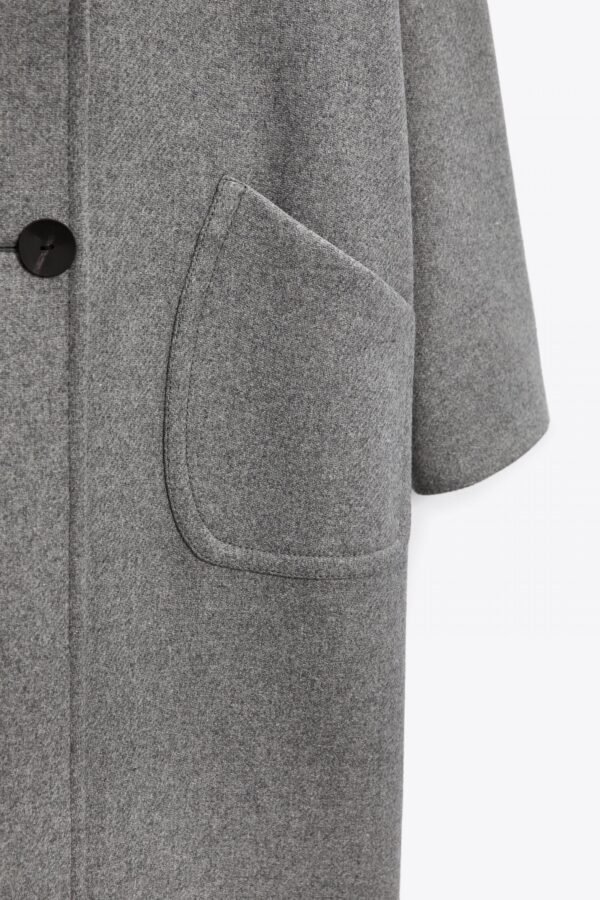 Abrigo oversize de lana