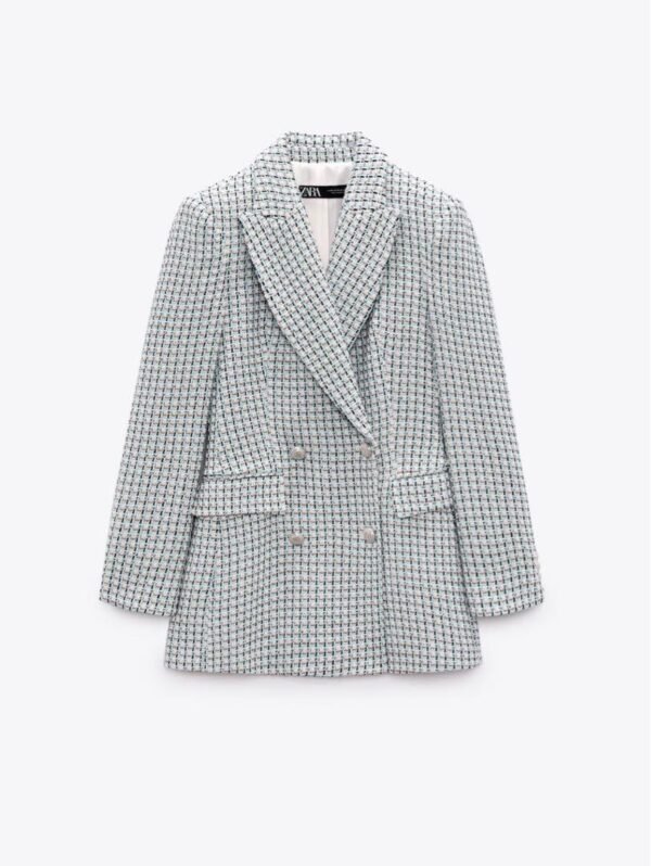 Blazer tweed cruzado