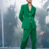 Blazer verde fitted