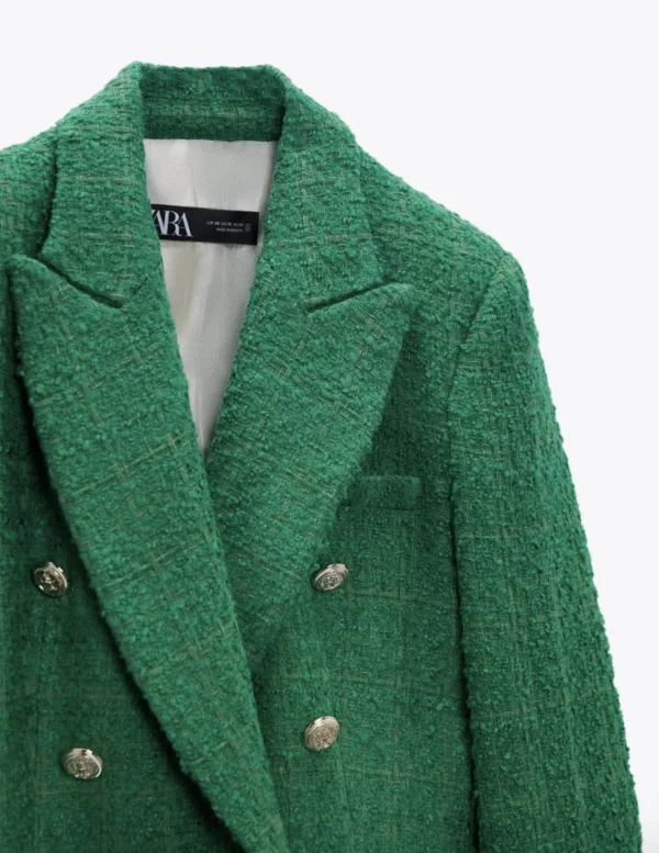 Blazer tweed verde