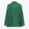 Blazer tweed verde