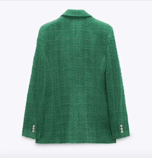Blazer tweed verde