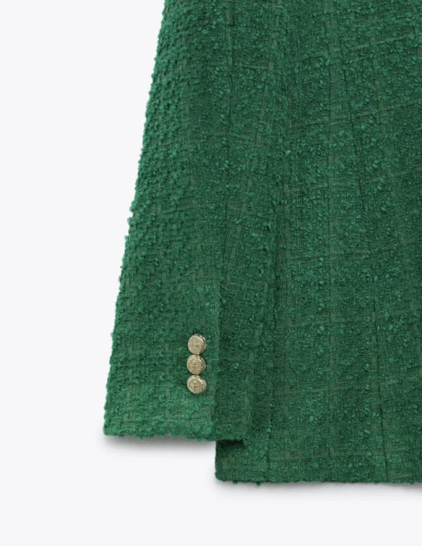 Blazer tweed verde