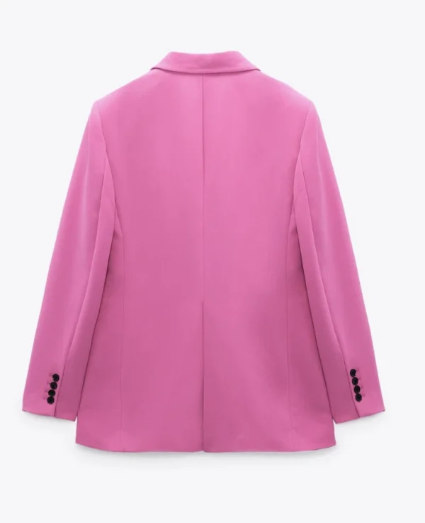 Blazer fucsia con botones