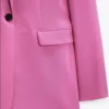 Blazer fucsia con botones