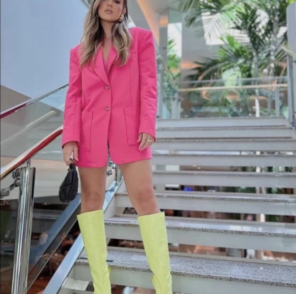 Blazer con bolsillos delanteros