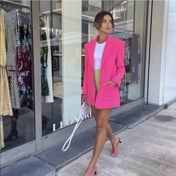 Blazer con bolsillos delanteros