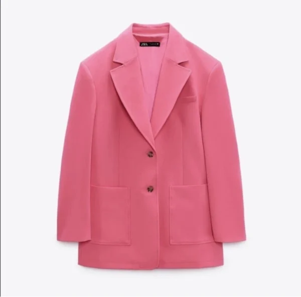 Blazer con bolsillos delanteros