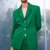 Blazer verde fitted