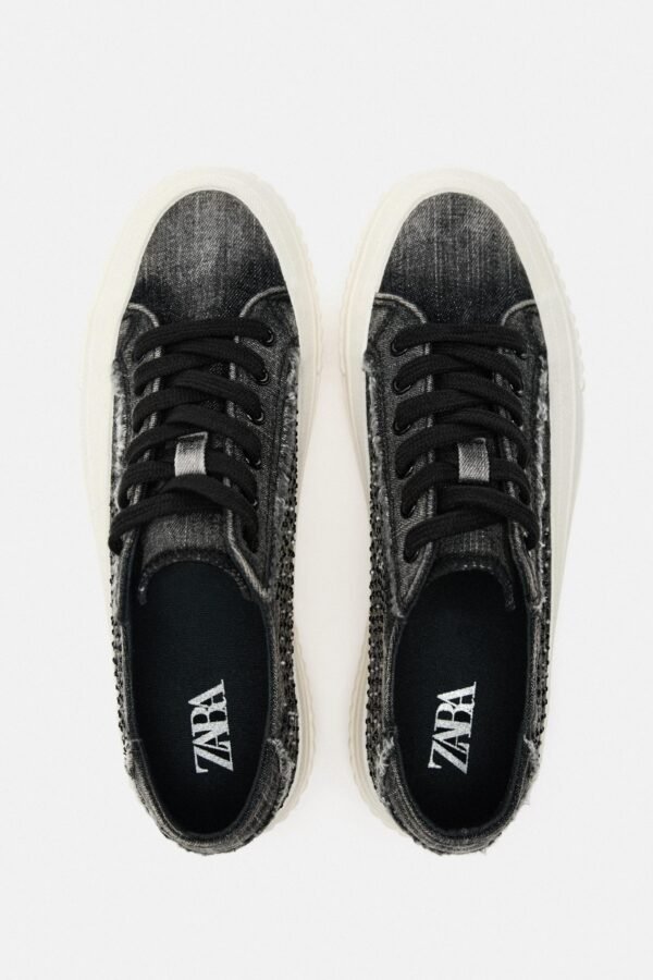 Zapatillas denim con brillos
